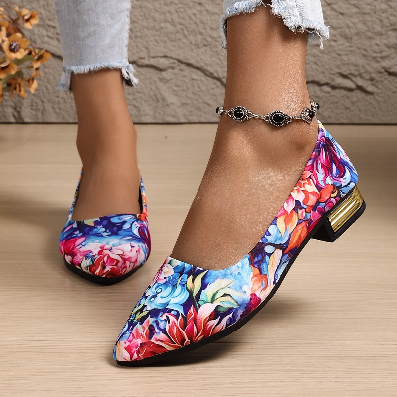 Women'S Shoes Large - Large-sized, Thick-heeled, Fashionable Single-shoe Women's 2026