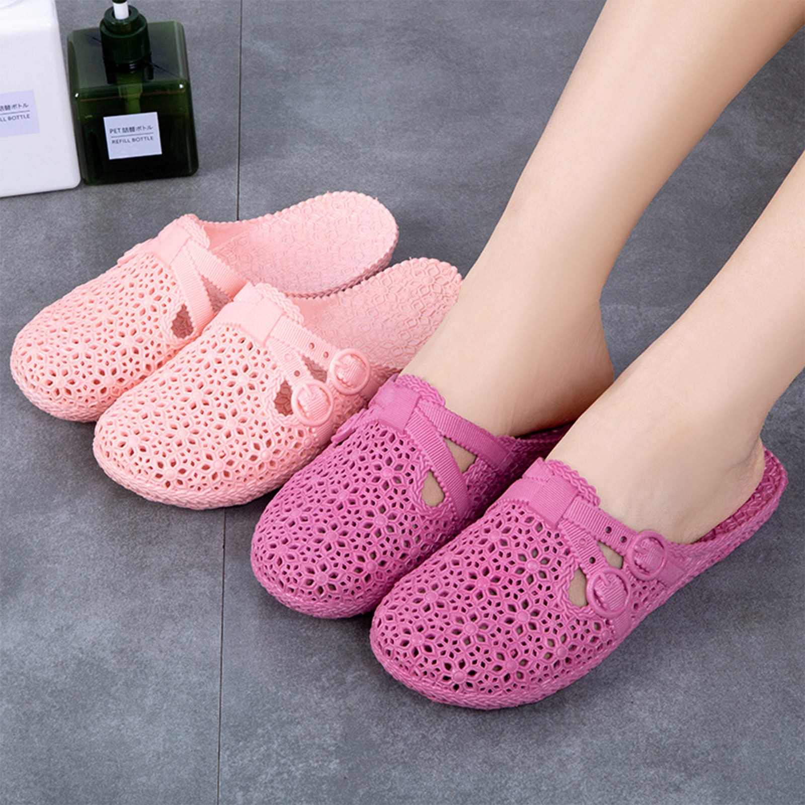 Women'S Shoes Large - Wrap-Toe Breathable Slippers Summer Outdoor Perforated
