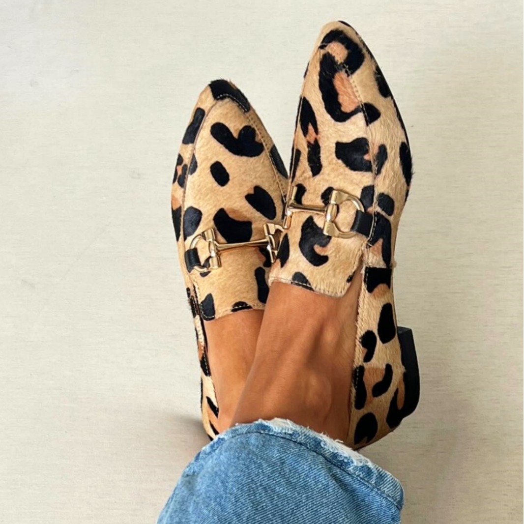 Women'S Shoes Large - Large Size 40-43 Leopard Print Women's