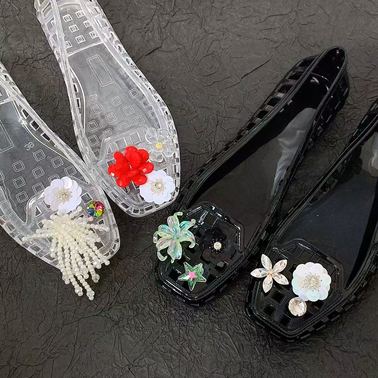 Jelly Sandal Women - Jelly Crystal Shoes for Women, Summer