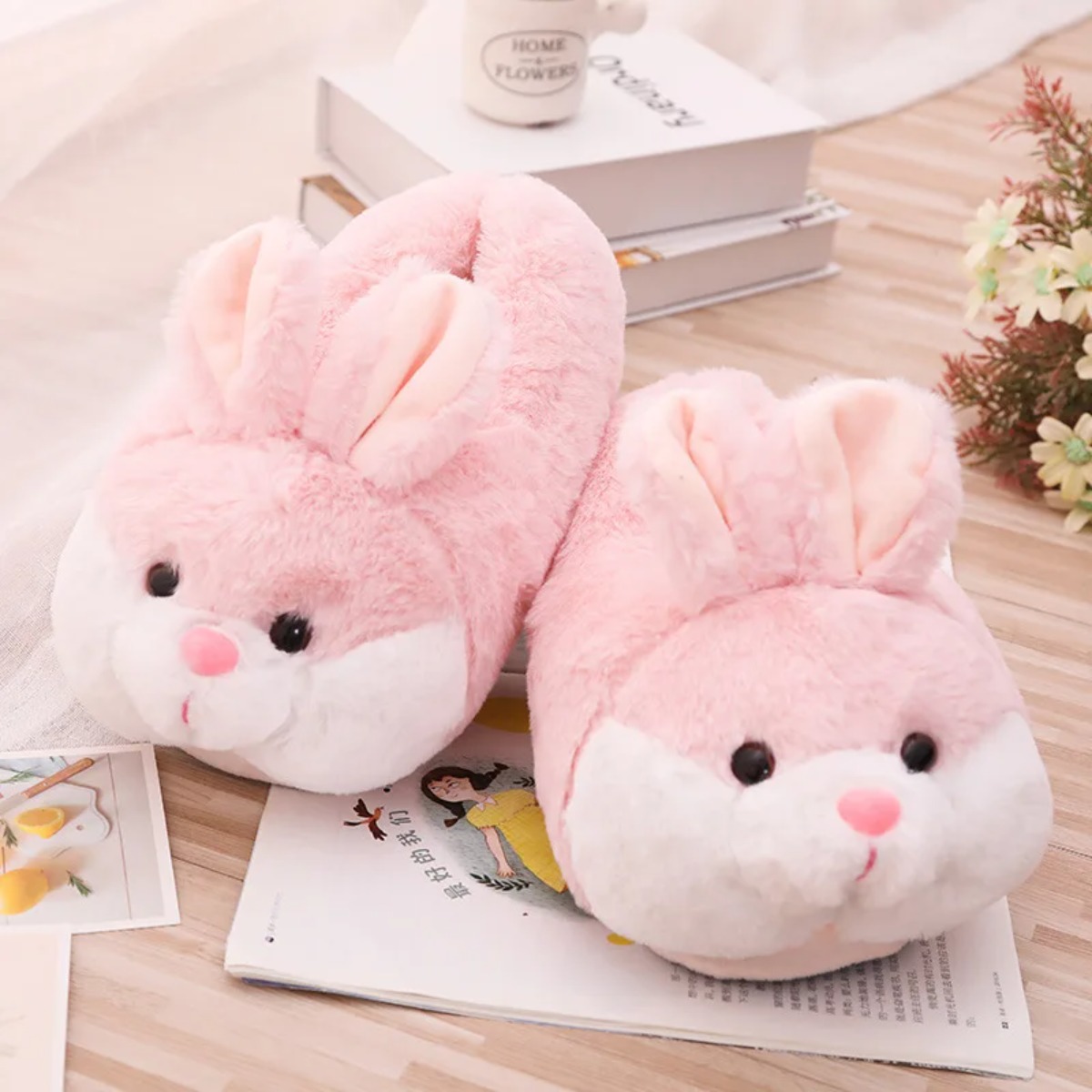 Women'S Shoes Large - Women House Fur Slippers Casual Cute