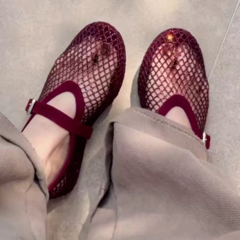 Women'S Shoes Large - Hollow Rhinestone Baotou Sandals Women 2026