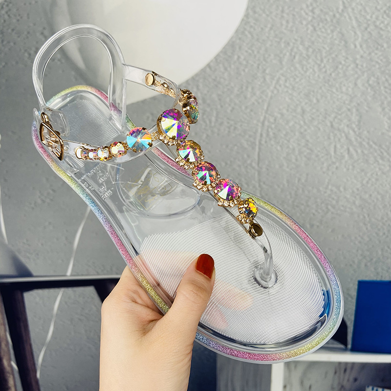 Jelly Sandal Women - Size 36-42 Women Girls Jelly T-