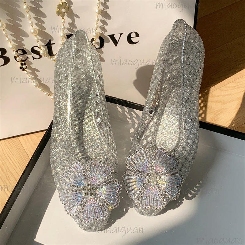 New Crystal Jelly Shoes Sparkl - огляд і ціна Jelly Sandal Women