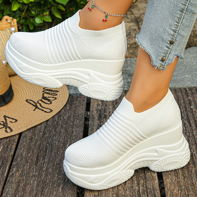Women's Knitted White Chunky S - огляд і ціна Mesh Sneaker Women