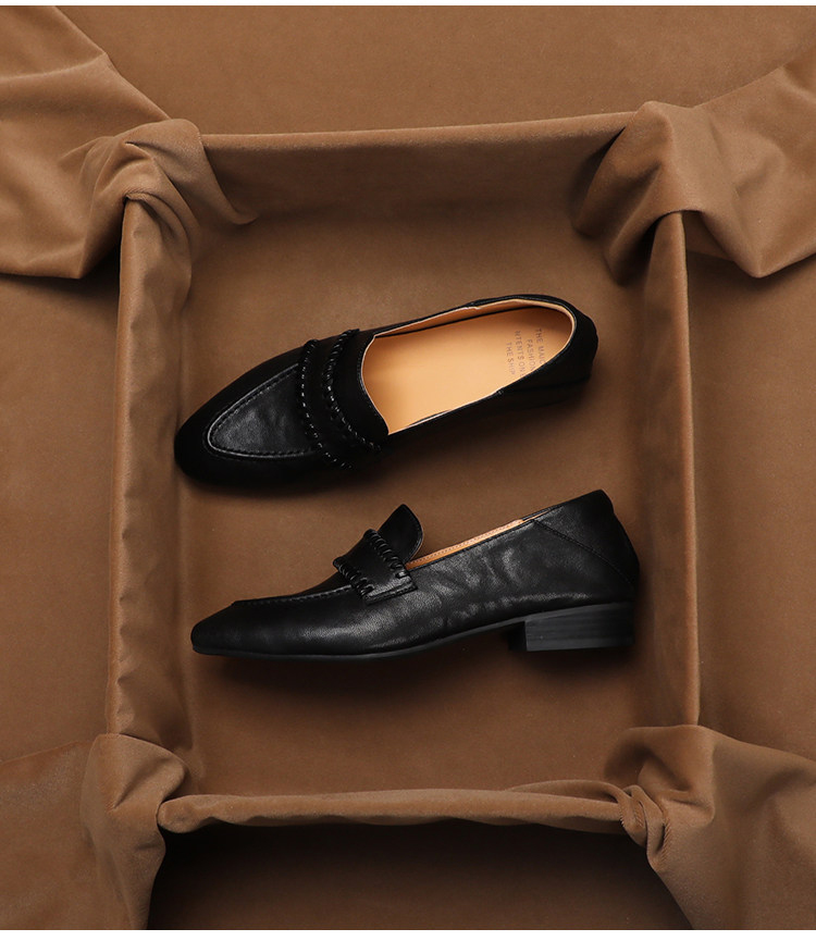 SHOEBOX Retro soft sheepskin o - огляд і ціна Women'S Shoes Peep Toe