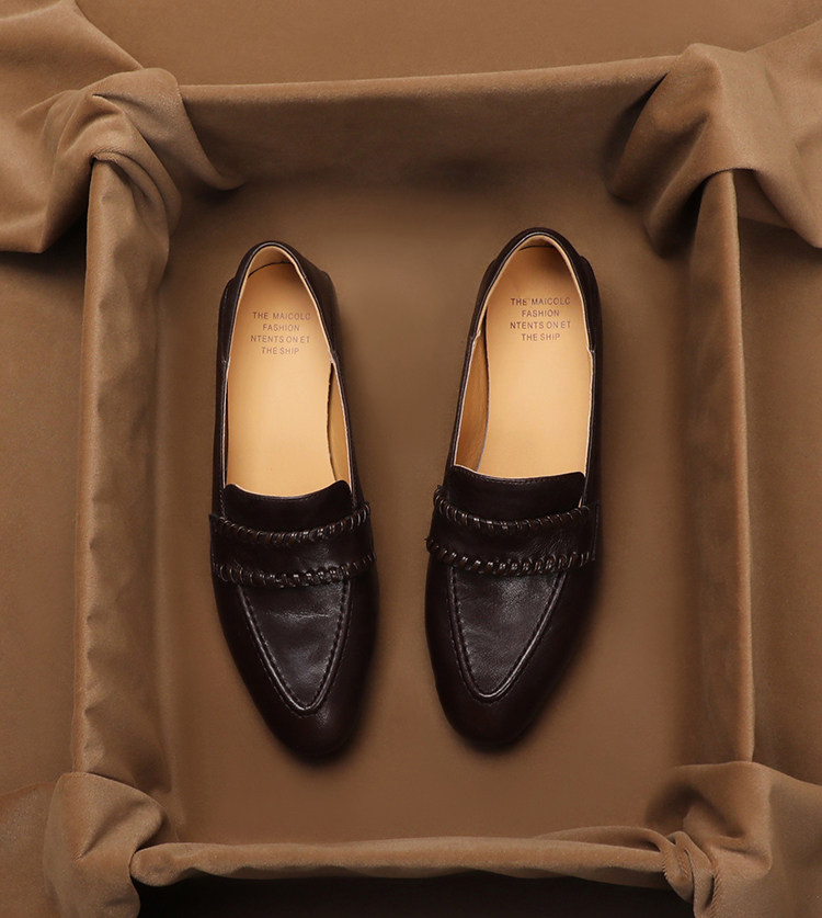 SHOEBOX Retro soft sheepskin o - огляд і ціна Women'S Shoes Peep Toe