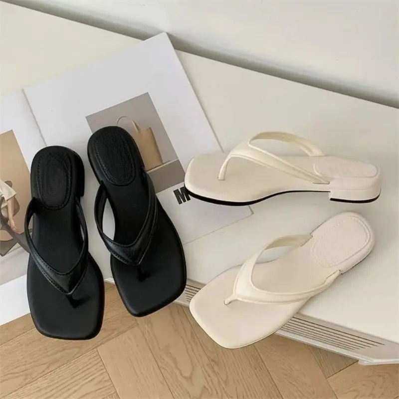 Women Solid Square Toe Flip Fl - огляд і ціна Jelly Sandal Women