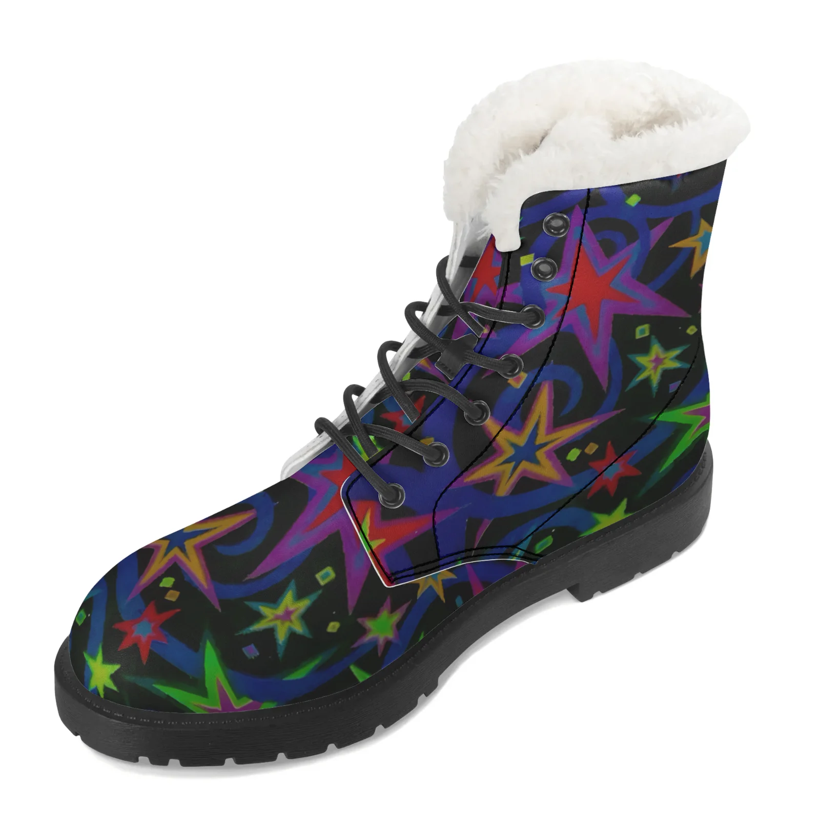 Starlit Sky Plush Snow Boots f - огляд і ціна Women Shoes Us To Eu
