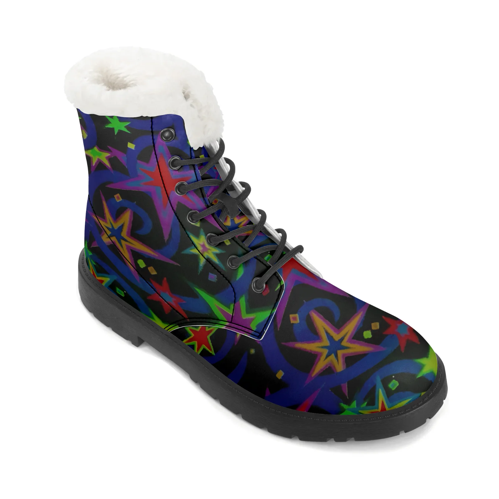 Starlit Sky Plush Snow Boots f - огляд і ціна Women Shoes Us To Eu