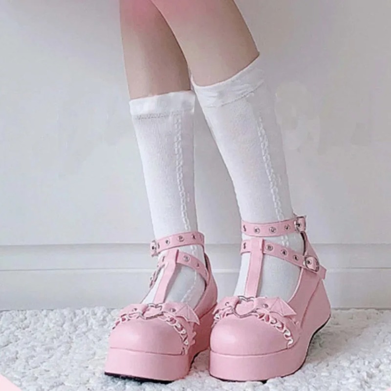 New Sweet Heart Buckle Wedges  - огляд і ціна Women'S Shoes Large