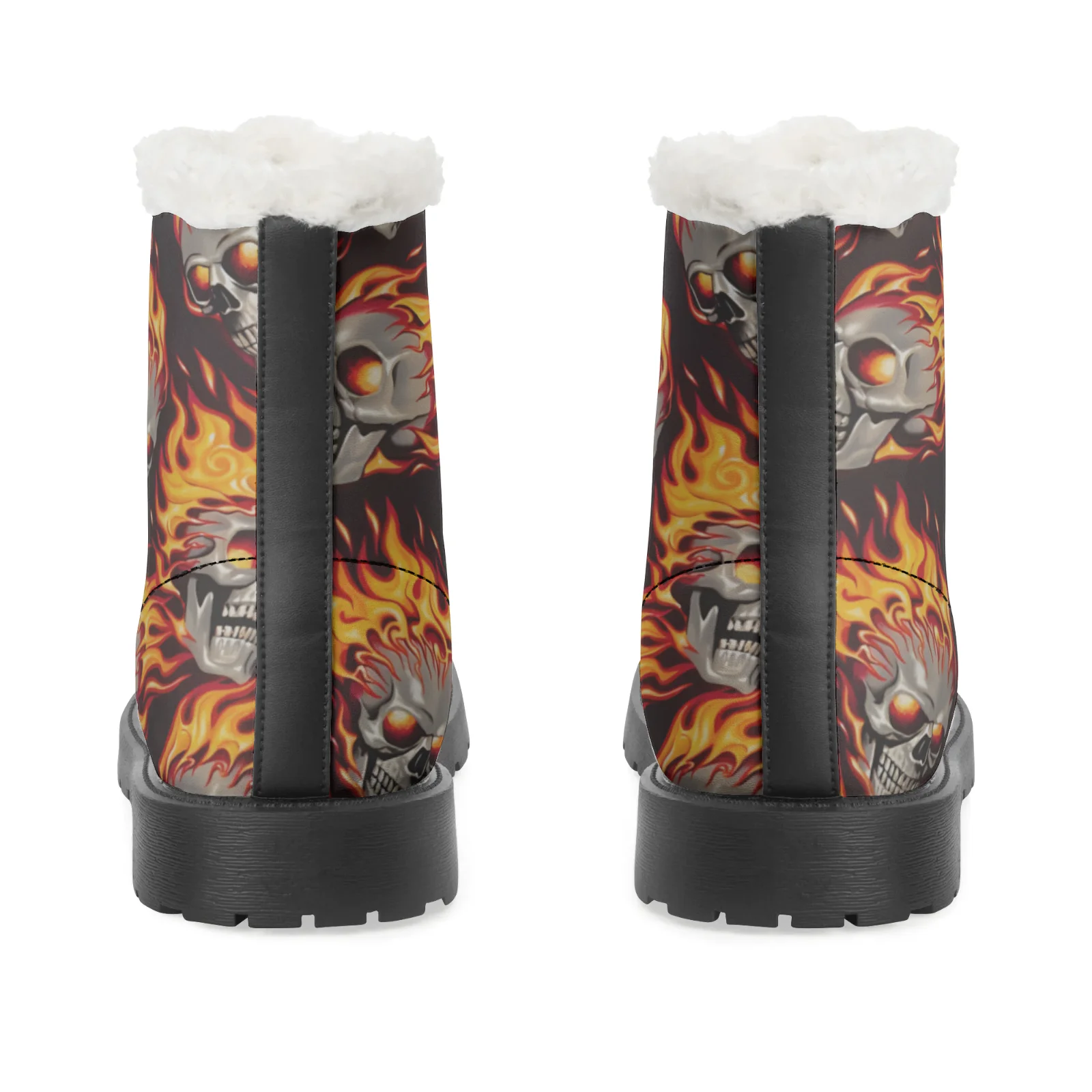 Fire Skull Patterns Snow Boots - огляд і ціна Women Shoes Us To Eu