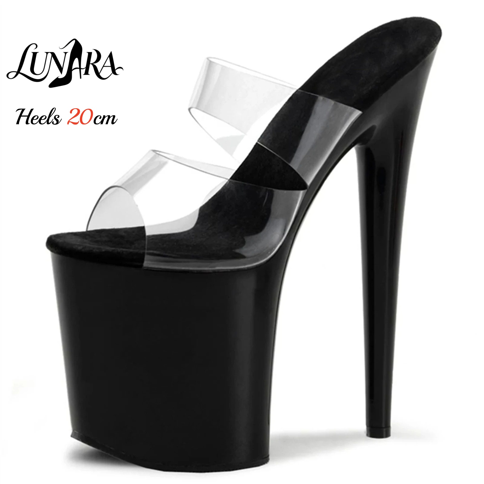 20cm Clear PVC Strappy Ultra H - огляд і ціна Clear Strap Heel