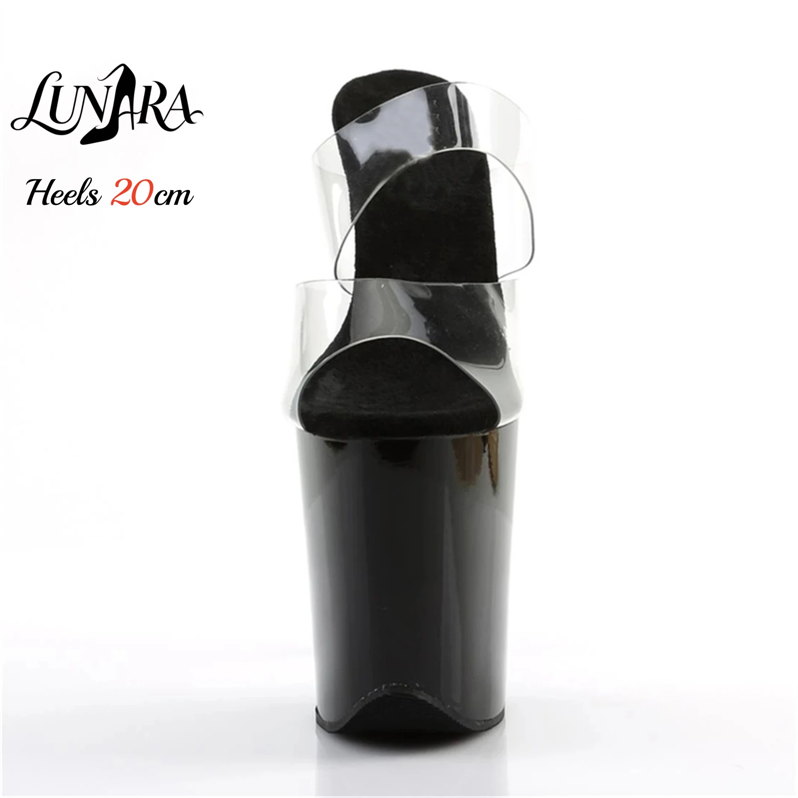 20cm Clear PVC Strappy Ultra H - огляд і ціна Clear Strap Heel