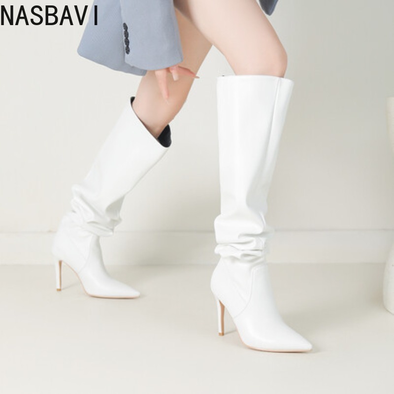 NASBAVI Black Pointed Toe Luxu - огляд і ціна Zip Up Boots Short