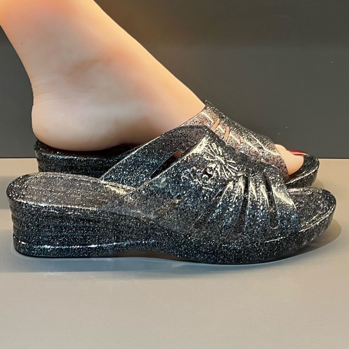 WFashion Purple Glitter Jelly  - огляд і ціна Jelly Sandal Women